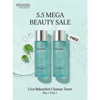 [ 5.5 SALE ] Cica Bakuchiol Cleanse Toner BUY 1 FREE 1 120ML