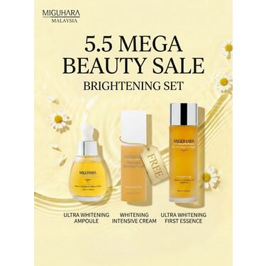 [ 5.5 SALE ] MIGUHARA BRIGHTENING SET | ESSENCE , AMPOULE & CREAM