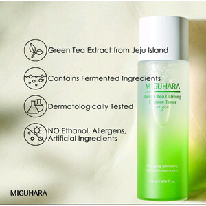 [ PROMO ] Green Tea Calming Essence Toner Origin 200ml + FREE  Green Tea Calming Essence Cream 80ml